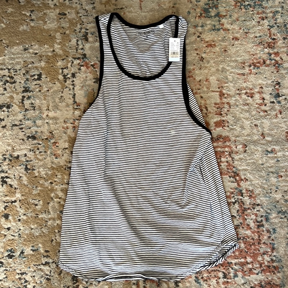 Pacsun striped scallop fit tank top